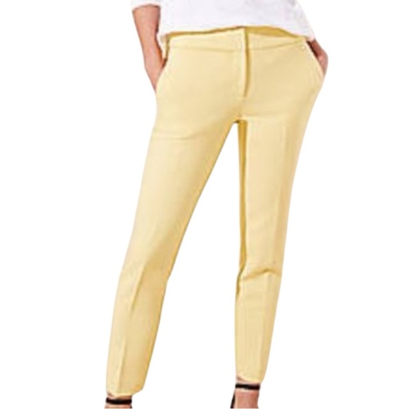 LOFT Marisa Spring Trousers in Beautiful Pale Yellow Size 0 — GORGEOUS!!! - Picture 2 of 11